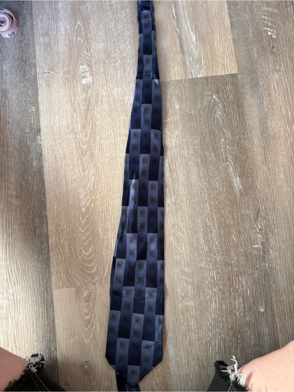 Classic Men's Navy Geometric Tie